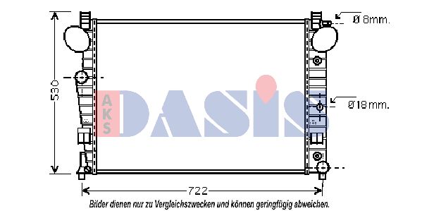 AKS DASIS Jäähdytin,moottorin jäähdytys 135270N